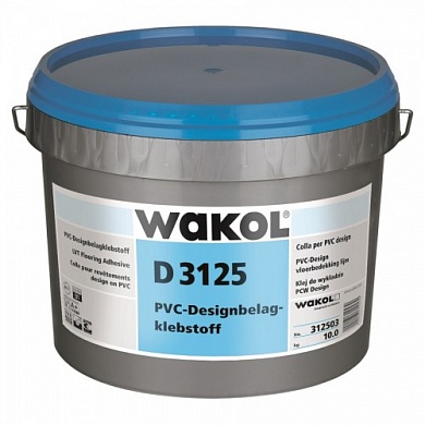 WAKOL Клей D 3125 для дизайнерских ПВХ покрытий, 10 кг