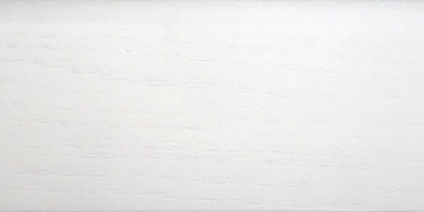 Плинтус шпон DL 75х16х2400 Белый гладкий